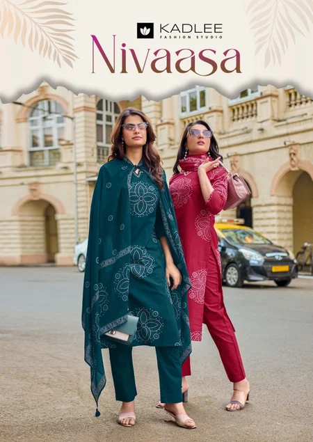 Nivaasa By Kadlee Cotton Kurti With Bottom Dupatta Wholesale Price In Surat
